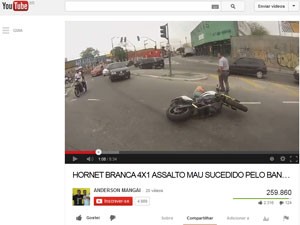 Vídeo de ladrão baleado tem versão com GTA e anão roubando bicicleta Video-original-de-roubo