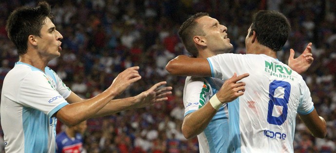 Gol de juba, macaé x fortaleza (Foto: Tiago Ferreira)