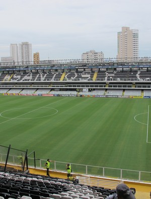 Vila Belmiro antes de Santos x São Paulo (Foto: Carlos Augusto Ferrari)