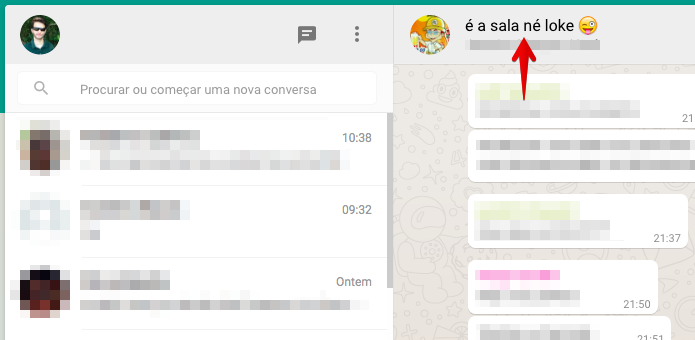 Clique sobre o nome do grupo (Foto: Reprodução/Helito Bijora)