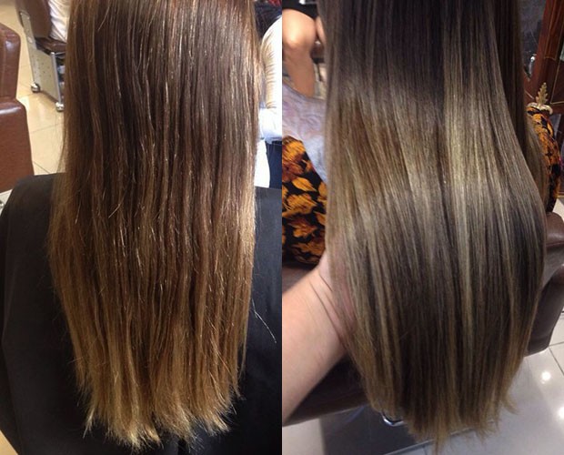 Confira o antes e depois do cabelo de Carla (Foto: Caldeirão do Huck/TV Globo)
