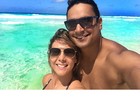 Carla Perez e Xanddy posam em Cancun: 'Amor para sempre'