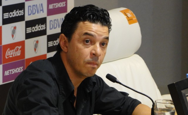 Marcelo Gallardo, técnico do River (Foto: Marco Antônio Astoni)