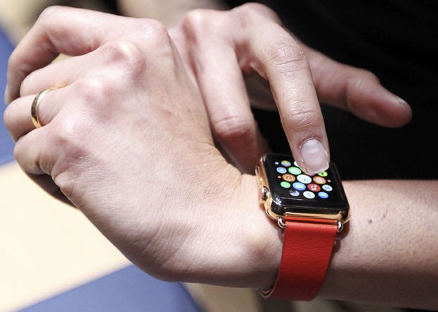 Apple Watch, o relógio inteligente da dona do iPhone. (Foto: Robert Galbraith/Reuters)