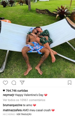 Bruna Marquezine comenta em post de Neymar (Foto: Reprodução / Instagram)