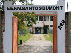Escola Santos Dumont teve pior desempenho entre estaduais com renda média das famílias (Foto: Hygino Vasconcellos/G1)