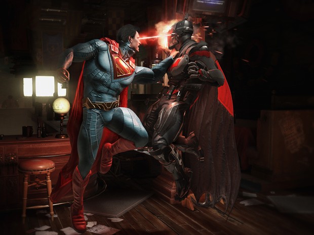 'Injustice 2' dá continuidade à história do primeiro jogo, que termina com Batman prendendo o Superman (Foto: Divulgação/WB Games)