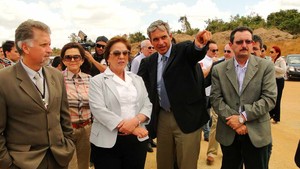 Governadora do RN visita obras do Aeroporto de São Gonçalo do Amarante (Foto: Ricardo Araújo/G1)