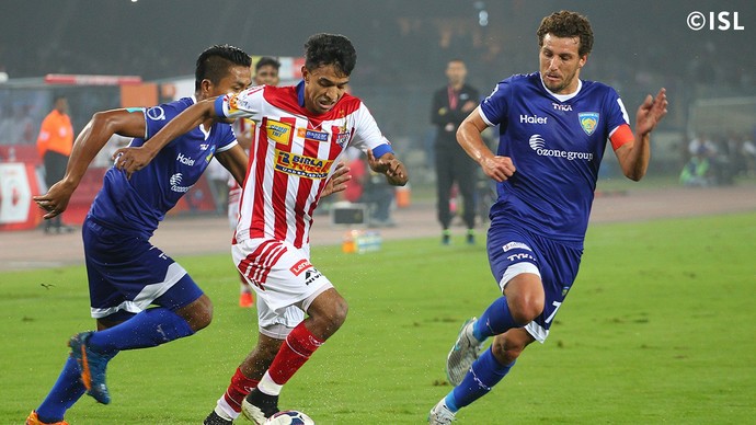 Elano, Chennaiyin FC x Atlético de Kolkata (Foto: Divulgação / ISL)