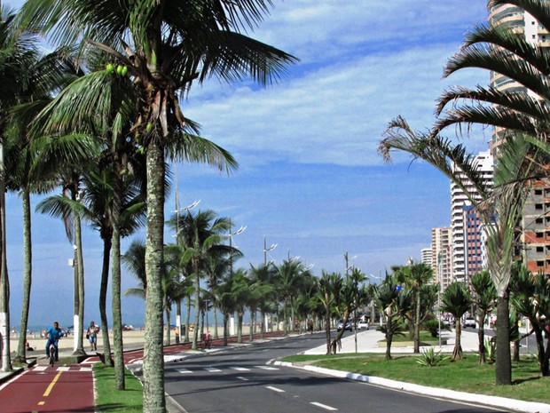Praia Grande possui cerca de 82 km de ciclovia (Foto: Hebe Dorado/Arquivo Pessoal)