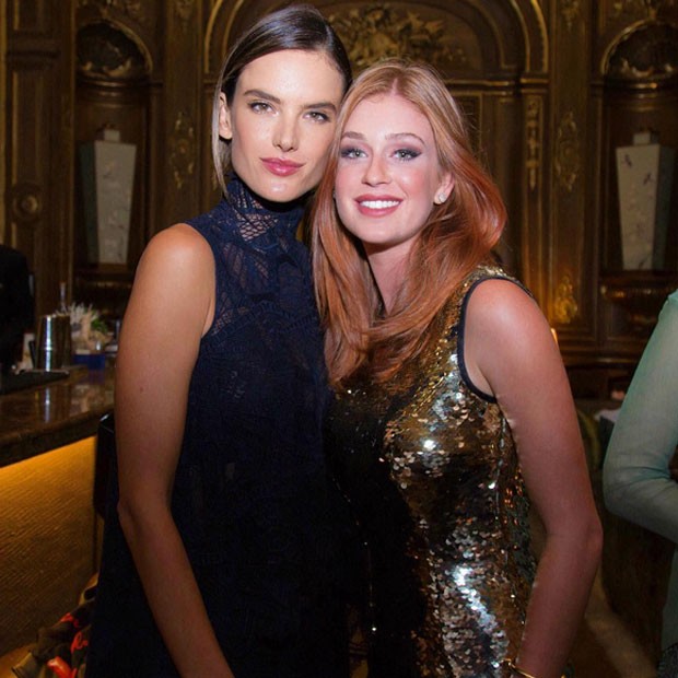 Alessandra Ambrósio e Marina Ruy Barbosa em festa em Paris, na França (Foto: Instagram/ Reprodução)