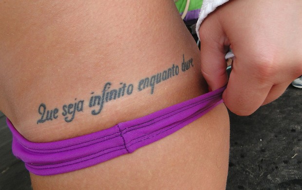 Shaylyn vôlei de praia tatuagem (Foto: Helena Rebello / Globoesporte.com)