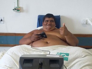 Carlos Antônio Freitas foi internado no Hospital das Clínicas, na UFPE, nesta quinta-feira (Foto: Reprodução / Enviada por WhatsApp)