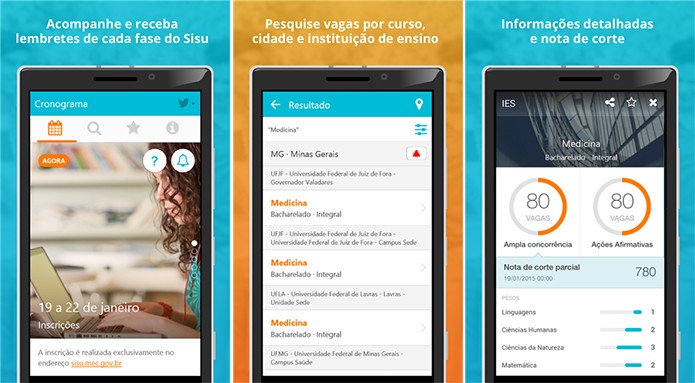 SiSU oferece acompanhamento de inscrições e informações sobre vagas nas universidades (Foto: Divulgação/Windows Phone Store)