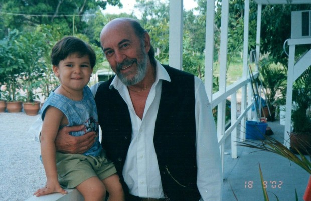 Thiago Afonso e Raul Cortez, que fazia  Genaro (Foto: Arquivo pessoal)
