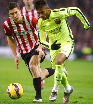 Neymar, Athletic Bilbao x Barcelona (Foto: Reuters)