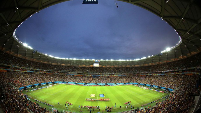 estádio Arena da Amazônia jogo Camarões e Croácia (Foto: AP)