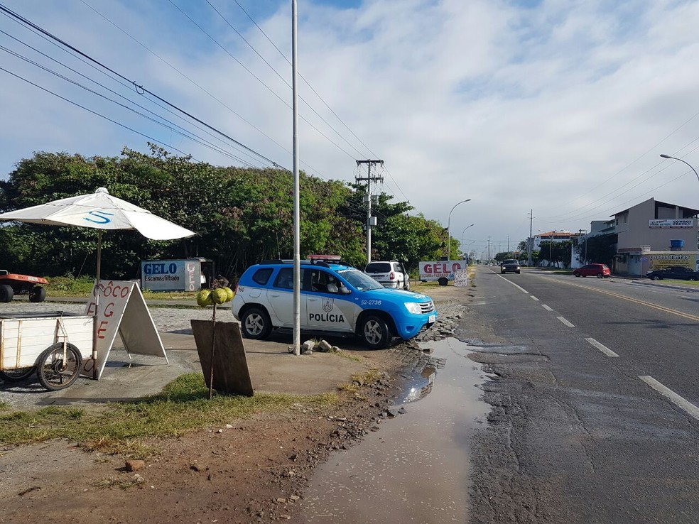 Reforço no policiamento no Manoel Correa, Cabo Frio, após morte em tiroteio (Foto: Polícia Militar/Divulgação)