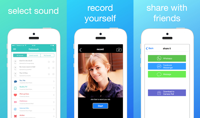Exercite seu talento para a dublagem e crie vídeos curtos com o Dubsmash (Foto: Divulgação/AppleStore)
