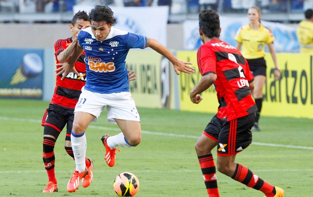 Ricardo Goulart jogo Cruzeiro contra Flamengo (Foto: Washington Alves / Vipcomm)