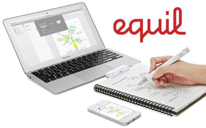 A Equil Smartpen 2 leva desenhos em tinta real para o computador ou smartphone (Foto: Divulgação)