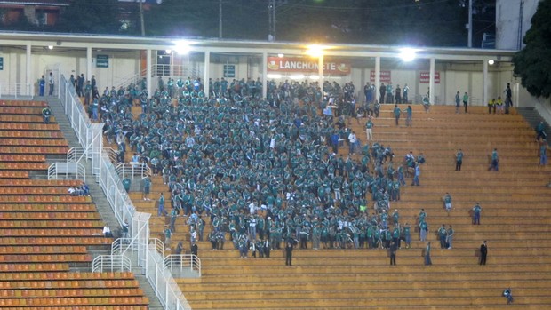 Torcida Palmeiras Pacaembu (Foto: Diego Ribeiro / Globoesporte.com)