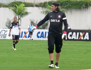 Cassio treino Corinthians (Foto: Diego Ribeiro)