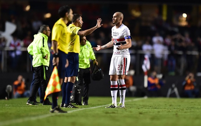 Maicon São Paulo Atlético Nacional (Foto: Marcos Ribolli)