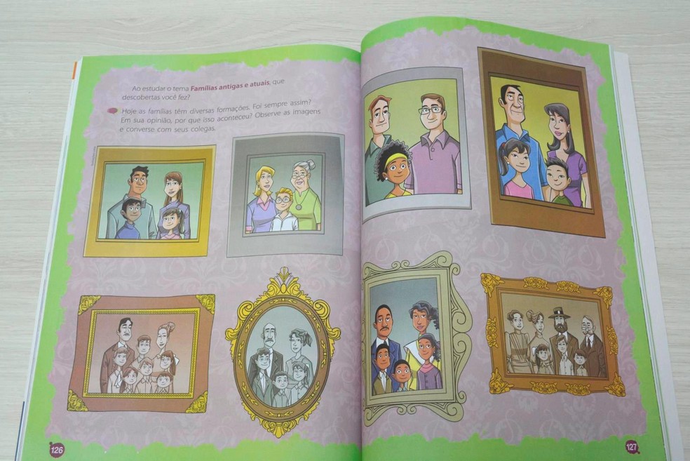 Livro mostra composição por diferenters famílias (Foto: Rede Amazônica/ Reprodução)