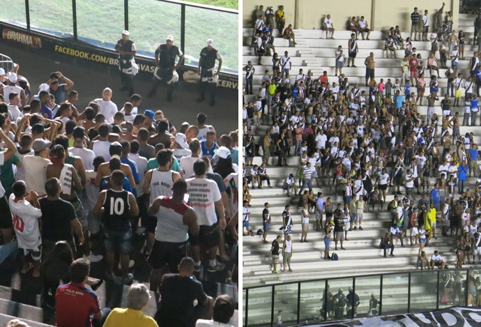 montagem torcida Vasco x Macaé (Foto: Edgard Maciel)
