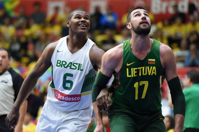 brasil x lituânia, basquete, desafio bra (Foto: Gaspar Nóbrega/Inovafoto/Bradesco)