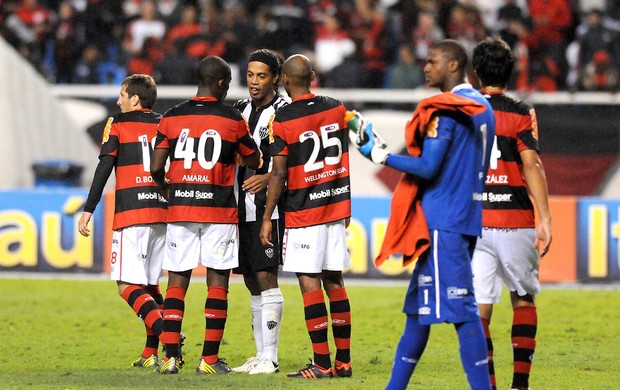 Ronaldinho, Flamengo Atlético-mg (Foto: André Durão / Globoesporte.com)