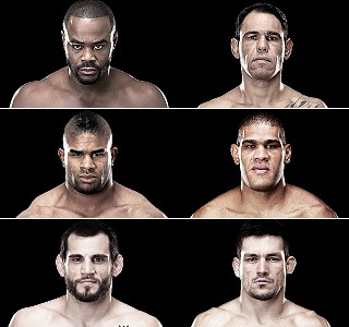 No card principal do UFC 156 ainda tem Rashad Evans x Rogério Minotouro, Alistair Overeem x Antônio Pezão e Jon Fitch x Demian Maia (Foto: Divulgação / UFC)