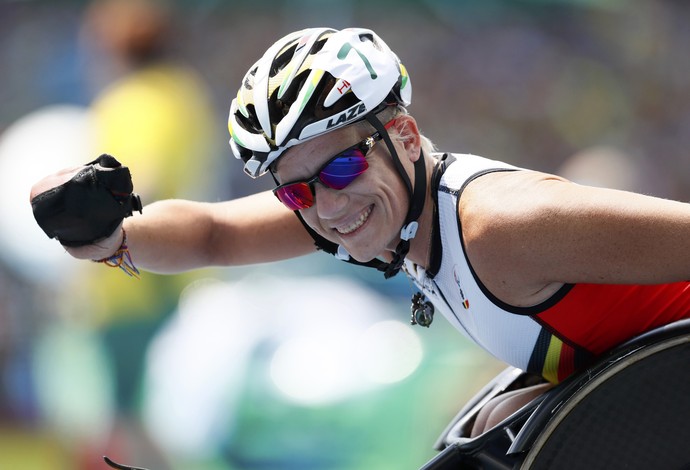 100m - T52 Final - Marieke Vervoort Bélgica paralimpíada rio 2016 (Foto: Reuters)