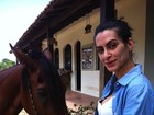 Cleo Pires posta foto com cavalo em gravação de 'As Brasileiras'