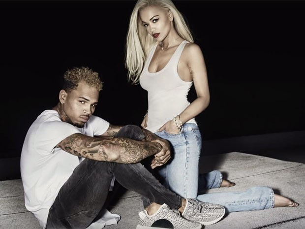 Rita Ora e Chris Brown, em imagem de divulgação da parceria na música 'Body on me' (Foto: Divulgação) Rita Ora e Chris Brown, em imagem de divulgação da parceria na música 'Body on me' (Foto: Divulgação)
