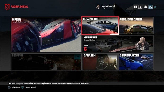 Driveclub: Como criar um clube de corrida (Foto: Reprodução/Emanuel Schimidt)