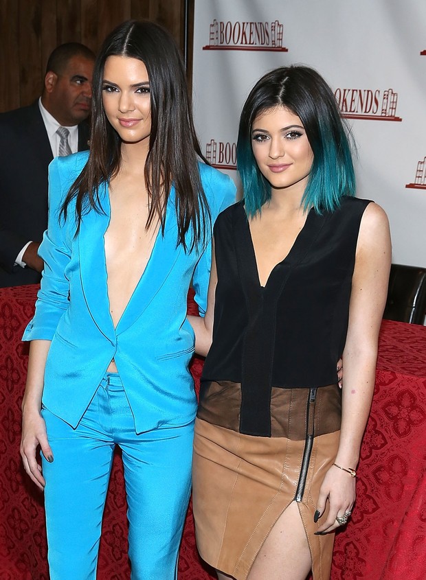 Kendall Jenner and Kylie Jenner em evento na cidade de Ridgewood, em Nova Jersey, nos Estados Unidos (Foto: Manny Carabel/ Getty Images)