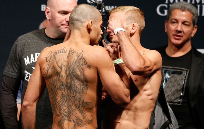 Renan Barão x TJ Dillashaw Pesagem UFC 173 (Foto: Getty Images )
