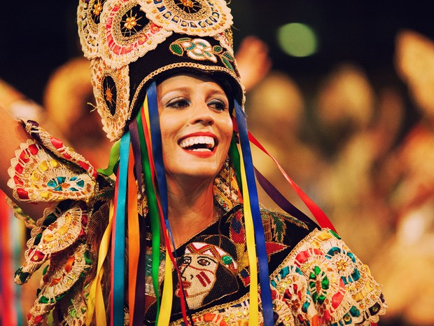 Brincante de bumba meu boi, uma das brincadeiras típicas do São João do Maranhão (Foto: Aluízio Ribeiro)