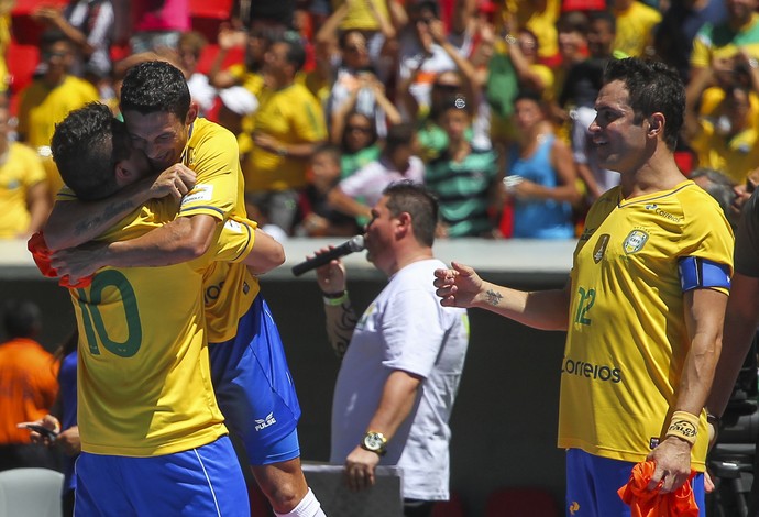 Futsal Brasil x Argentina  (Foto: Andre Borges / GDF)