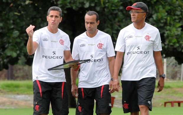 Jorginho Ailton treino Flamengo (Foto: Alexandre Vidal/Fla Imagem)