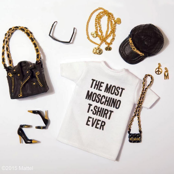 Detalhes do figurino que será usado pela nova Barbie by Moschino (Foto: Instagram/Reprodução)