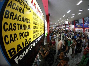 Terminal Rodoviário de São Brás, em Belém (Foto: Tarso Sarraf/O Liberal)