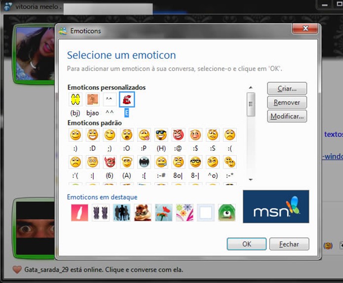 MSN trazia recursos como emoticons e animações, mas foi substituído pelo Skype (Foto: Reprodução/Gustavo ATS) (Foto: MSN trazia recursos como emoticons e animações, mas foi substituído pelo Skype (Foto: Reprodução/Gustavo ATS)) MSN trazia recursos como emoticons e animações, mas foi substituído pelo Skype (Foto: Reprodução/Gustavo ATS) (Foto: MSN trazia recursos como emoticons e animações, mas foi substituído pelo Skype (Foto: Reprodução/Gustavo ATS))