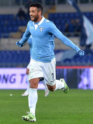 Felipe Anderson comemora gol da Lazio contra a Sampdoria (Foto: Agência EFE)