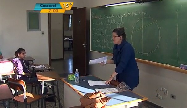 Bom Dia Paraná Arte de Educar Marcos Meier Matemática (Foto: Reprodução/ RPC TV)