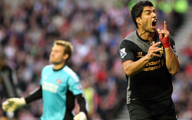 Luis Suarez, Sunderland x Liverpool (Foto: Agência AP)