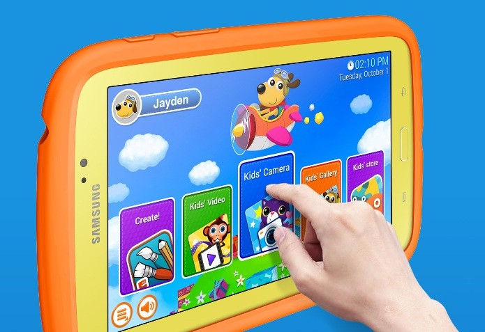 A Samsung também possui um tablet exclusivo para as crianças (Foto: Divulgação)