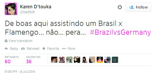 Brasil x Flamengo? Não pera... (Foto: Reprodução/Twitter)